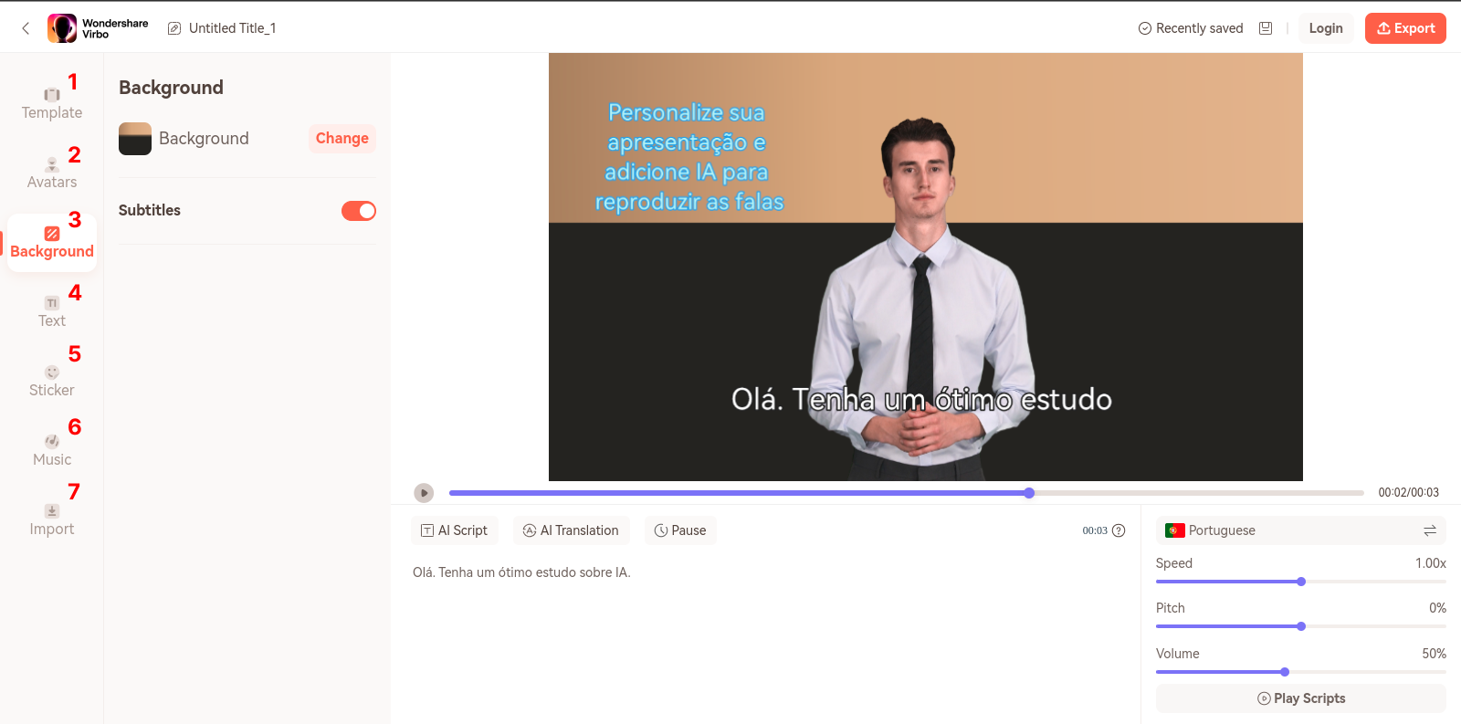 Criação de vídeo com IA