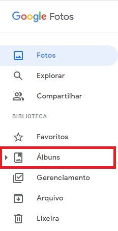 Menu Álbum