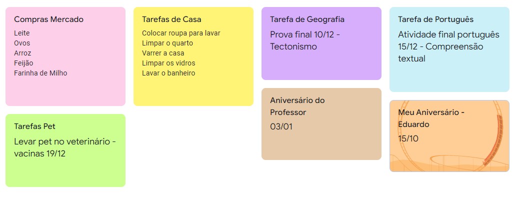 Atividade Keep